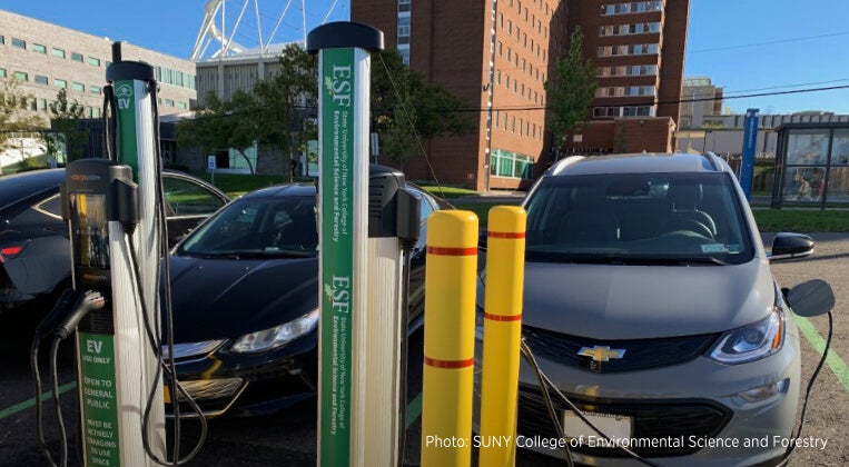ChargePoint EV charging at SUNY ESF