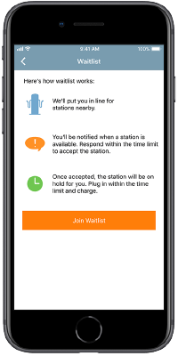 ChargePoint app - Waitlist