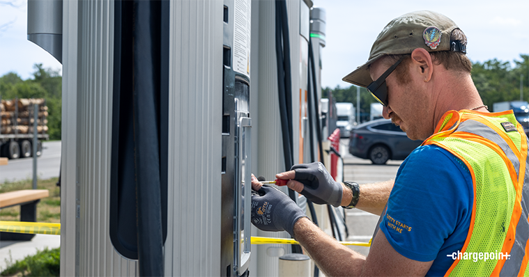 ChargePoint maintenance partners repair stations