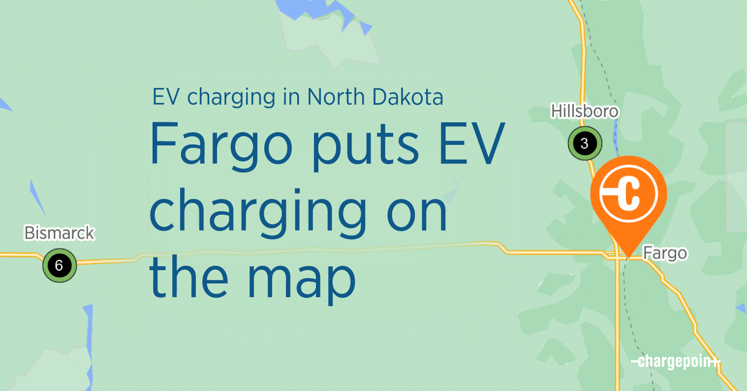 EV charging in Fargo, North Dakota banner