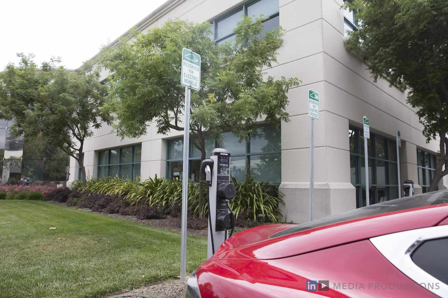 ChargePoint EV Charger at LinkedIn Campus