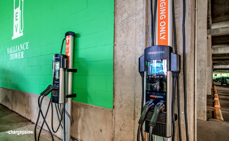 ChargePoint solutions in Robinson Park garage