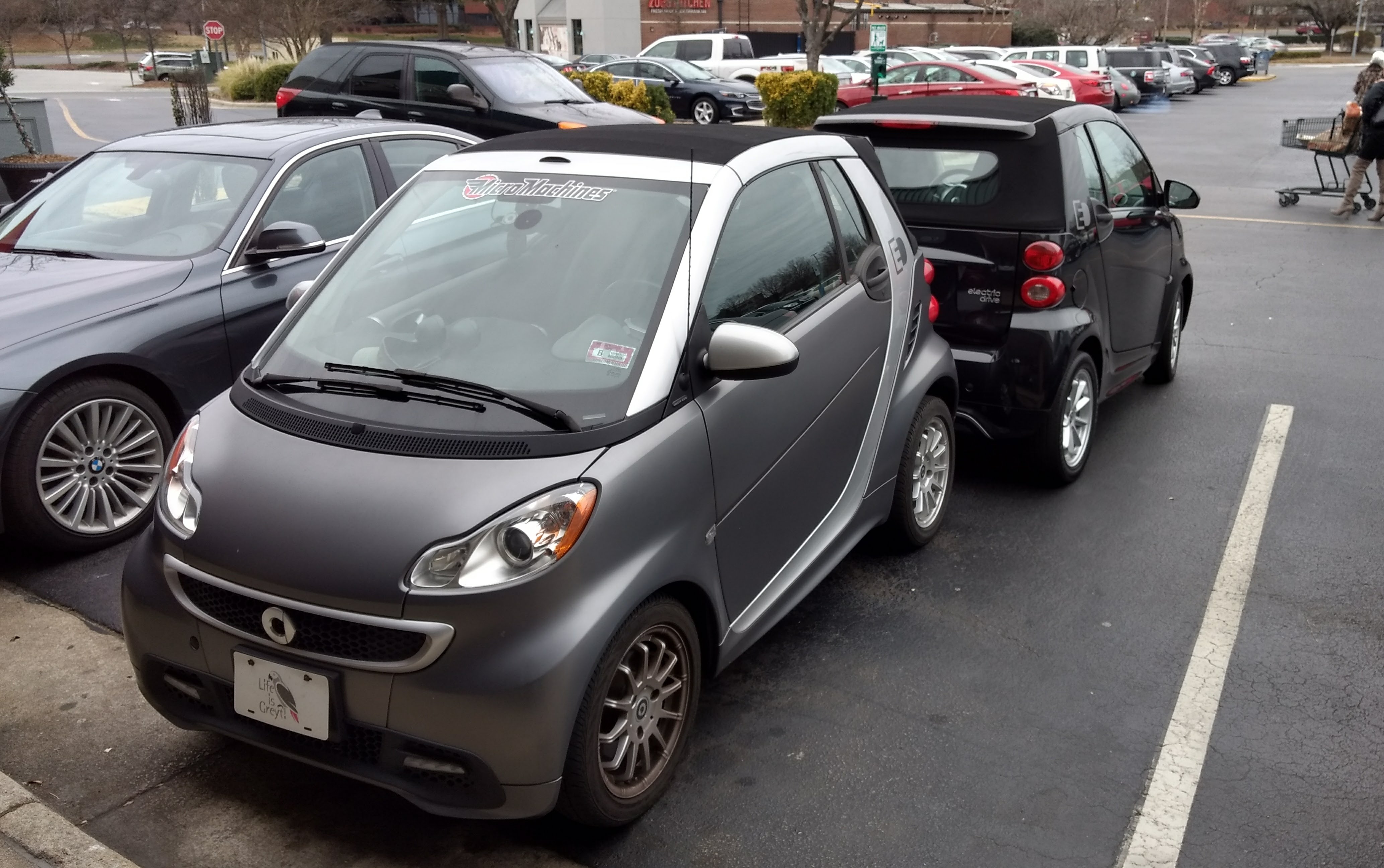 Smart cars are easy to park